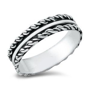 Sterling Silver Bali Ring 925 Fashion Band